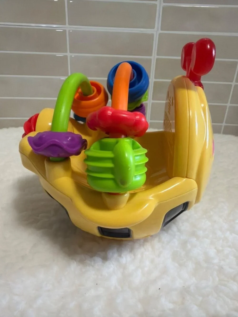 Fisher‑Price Go Baby Go Gigglin’ Bee Ball Lights Sounds Wobble Toy Works Great